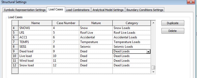 Loads and load cases Following loads types defined in FEM-design can be imported to Revit: - Point load - Line load - Surface load Load cases defined in FEM-Design can be imported to Revit project