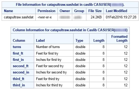 This is corrected in the subsequent LOAD CASDATA= statement when the GETNAMES= option is set to false. Figure 1.