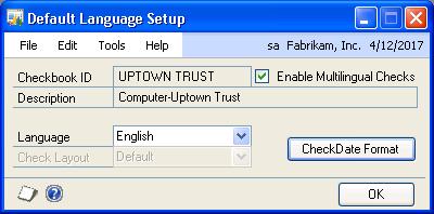 CHAPTER 1 SETUP AND CARDS 11. Choose Delete to delete the currency terminologies set up for a language.