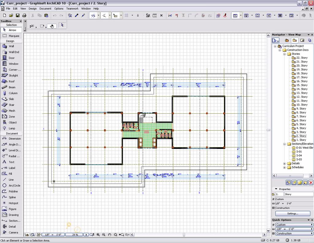 pla example file from the ArchiCAD Studio Lessons\Demo files\complete demo file folder.