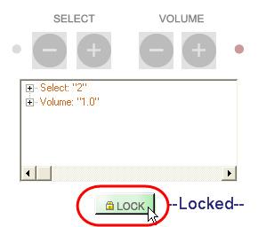 Figure 5.29 - Set the lock button on the CC-16 Smart Simulator Figure 5.