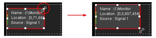 -headed arrow like this:,, or, then press the left mouse button down, and drag it to be zoomed in or zoomed out, thus to change the size of the window, as shown in Figure 3.5-82: Figure 3.