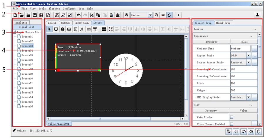 Startup and Software Interface display the model configuration workplace, as shown in Figure 2.