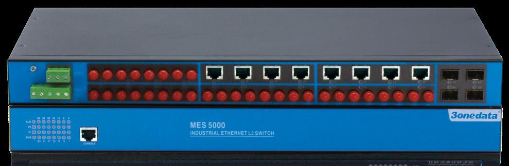 MES5000 Series 1U Rack Mounting 28-port