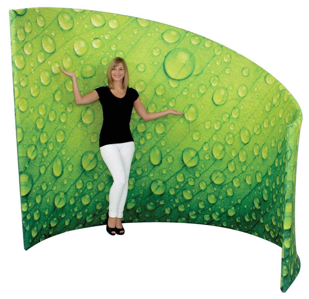 Formulate C-Shaped Wall C-WALL Formulate tension fabric conference walls are lightweight, stylish solutions to your meeting space needs.