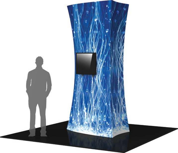 Formulate Tower - 02 TOWER-02 When you are looking for a way to draw attention and captivate your audience at a tradeshow, special event, or in a permanent environment, these Formulate tension fabric