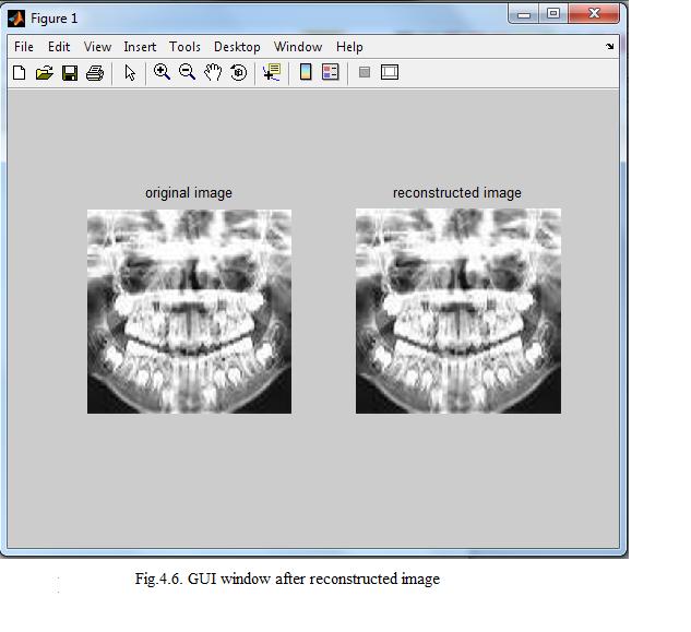 The reconstructed image or decompressed image is shown in the gure 4.6, which is almost the replica of the original image.
