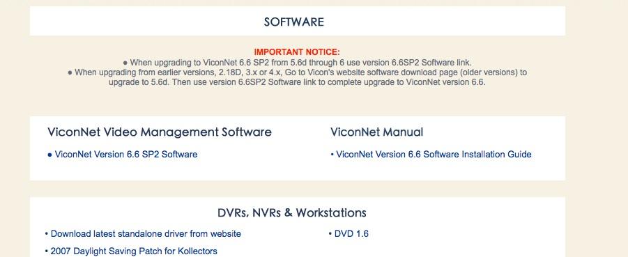 Click Close when backup is completed and Close the System Settings menu. New Installation and Upgrade Notes: Be sure you are upgrading from at least ViconNet version 5.6d.