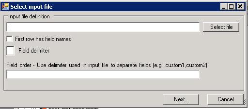 You will need a delimited file with a list of the custom values used to select the workspaces.