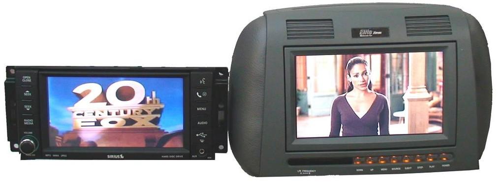 The A/V OUTPUTS on the Lockpick V.5 harness can output the MYGIG DVD video and audio directly to a rear screen system. The MYGIG radio is capable of DUAL ZONE operation.