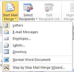 Mail Merge Eventually, you may find that you want to share your document with others.