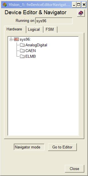 Tools Provided by JCOP Framework Device Editor and Navigator (DEN) Main user interface to the Framework. Configuring devices, users login.