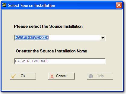 Converting from Version 4.0 using the Copy Database method - Click on the Copy Databases(s) from another Paper Tiger Installation button and then click the Ok button.