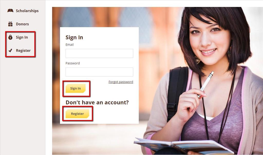 TO LOG IN: Register: If you do not have an account. You will be directed to a registration page.