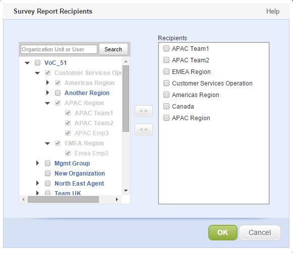 Schedule Survey Reports and Case Reports via Email with Organization Scoping To make it easy to keep groups of people informed on survey results a report can be automatically distributed to multiple