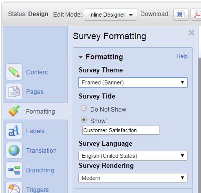 New Survey Rendering Engine The most significant and exciting change in this release is the Survey Rendering Engine with modern design and dynamic survey content generation.