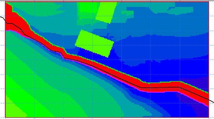 River Links Lateral Links (MIKE 11/MIKE 21 MIKE 21 FM) MIKE 11 branch laterally linked to a string of MIKE 21 cells. Good to simulate overflow from a river into the floodplain.