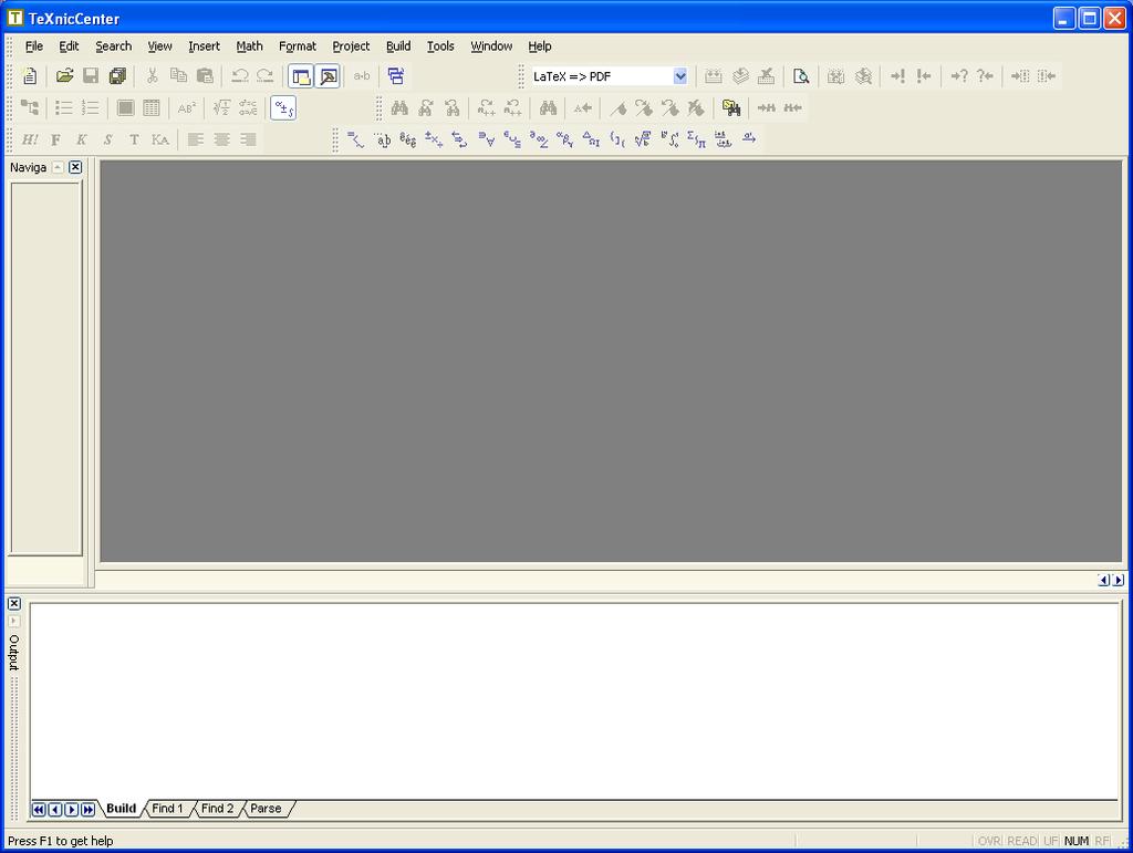 Chapter 2 Using TeXnicCenter: the basics 2.1 Typing the source file 1.