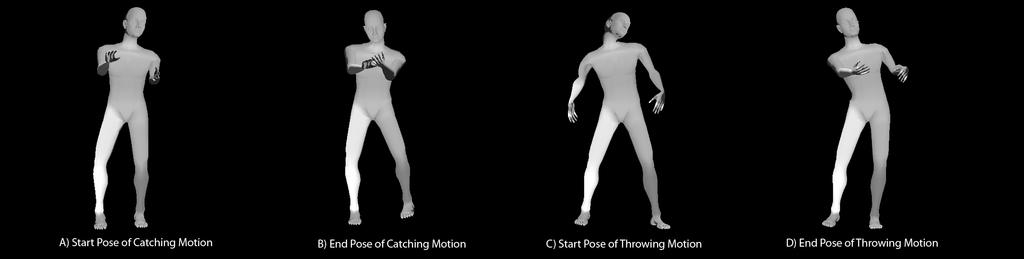 22 G. Jin and J. Hahn Fig. 7. Extracted motion cycle from the catching and throwing motion adding catching and throwing hand motion to the catching and throwing motion of character animation.