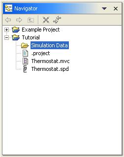 Figure 48 - Simulation Data Folder 4. Now create a text data file for the set point input.