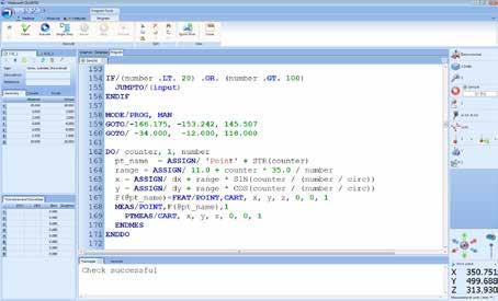 coordinate system basis Synchronization and data exchange DMIS THE STANDARD PROGRAMMING LANGUAGE Create, edit and
