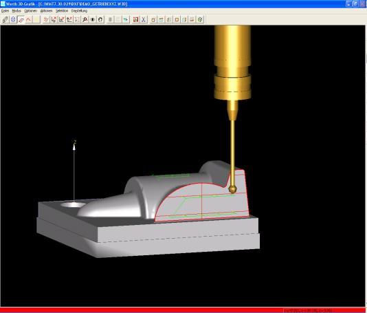 CNC measuring process is calculated automatically Support of