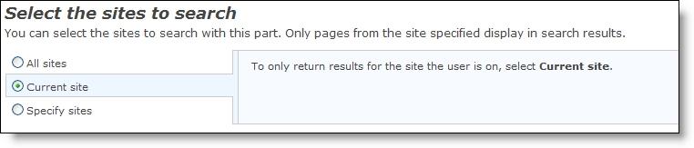 194 CHAPTER 1 To select sites to search, select Specify sites. A list of your sites appears for you to include the sites to search. 5. Click Save. You return to Parts.