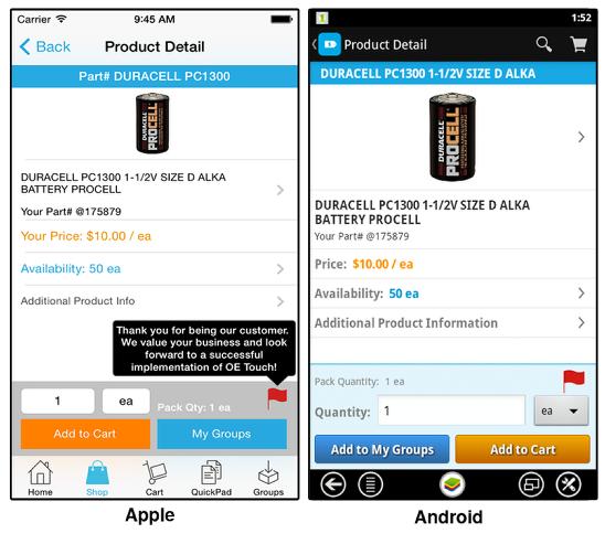 Reminder Messages There is a setting in the ERP system to display product reminder messages in the app. You can do this for all products or only for certain product lines.