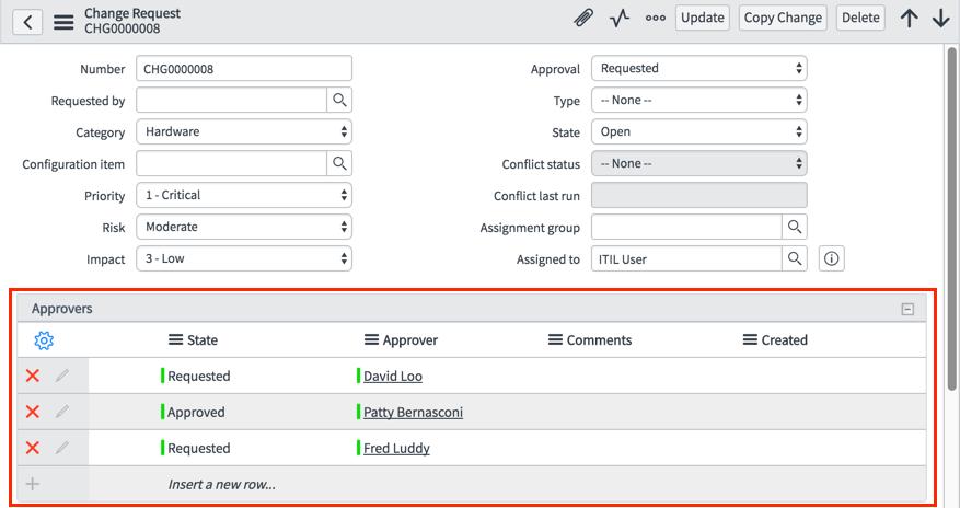 Figure 47: Embedded list Activity streams in list view If UI16 or UI15 is enabled, you can