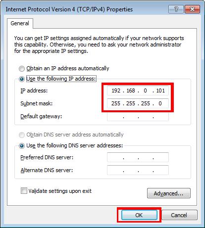 Computer TCP/IP setting (for Rio unit) To update Rio unit firmware, configure computer TCP/IP settings. 1. Open the Network and Sharing Center as described below.