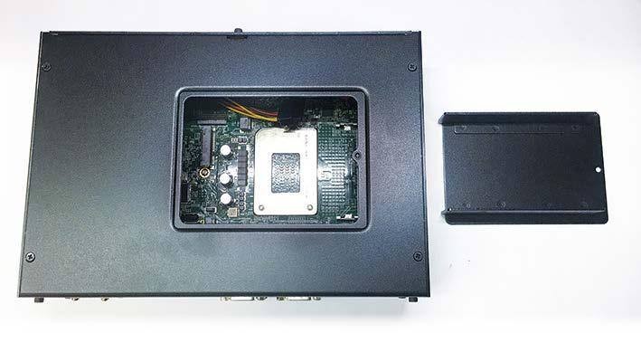screw from SSD/HDD cover on