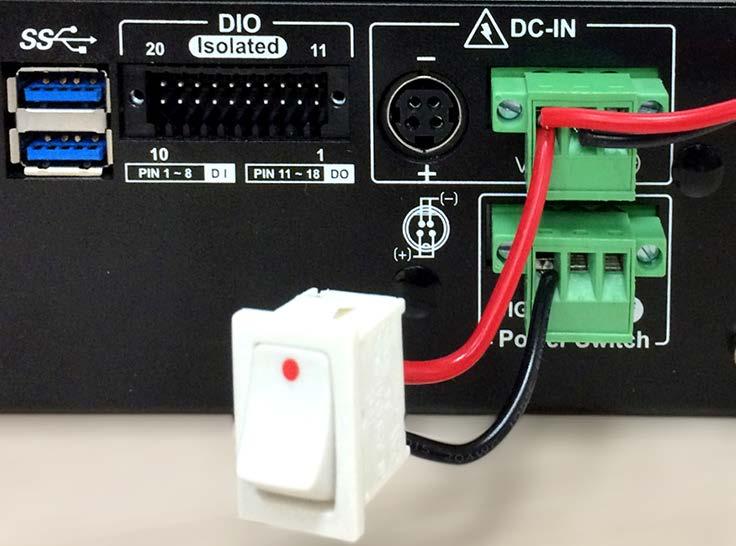 DC power source and IGN share the same ground. 2. ECX-1000 supports 6V to 36V wide range DC power input in ATX/AT mode.