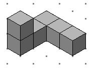 Based on the views given, draw an isometric drawing. 4.