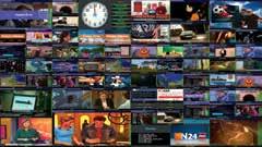 DVBMosaic Real-time mosaic overview showing multiple services received from