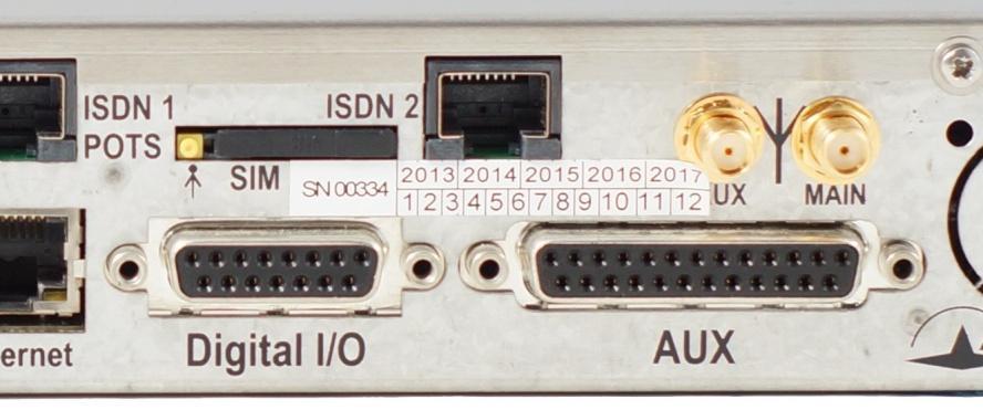 ISDN 2 socket (marked ISDN 2 ) [7] This RJ45 socket allows the connection to the ISDN, for the product versions (TRIO 4B) which include this capability.