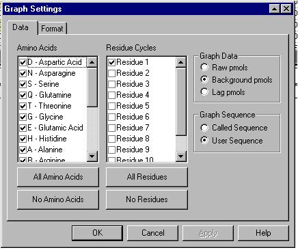 Changing Graph Windows Settings Use the following procedure to change any of the three Graph windows settings. To change Graph windows settings: Step Action 1 From the Graph menu, Choose Settings.