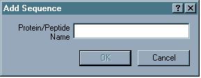 Click the Sequences tab to display the Sequences page. 2 Click the Add button to display the following dialog box.