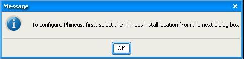 Configuring Phineus 1 Click 'Start' and navigate to the Phineus folder located in 'All Programs'.