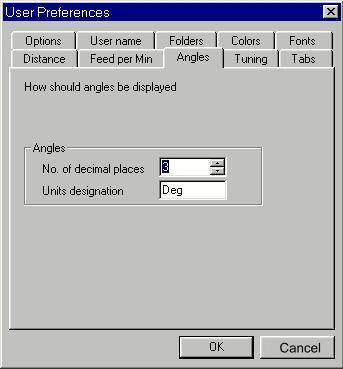 Setup Options: Automatically load last machine setup: Activating this option will mean that the last machine setup that you saved (using the Setup - Machine Tool and Setup - Save Setup menu options)