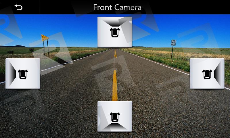 Camera Touch the Camera Icon to view/monitor the front camera image.