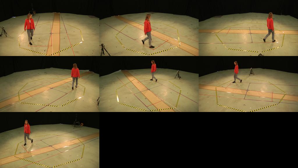 Figure 3. Seven cameras are synchronized and calibrated to obtain measurements of a common scene. the entire ﬁeld of view of the camera.