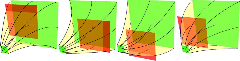 Figure 8: Keyframes of an animated projection.
