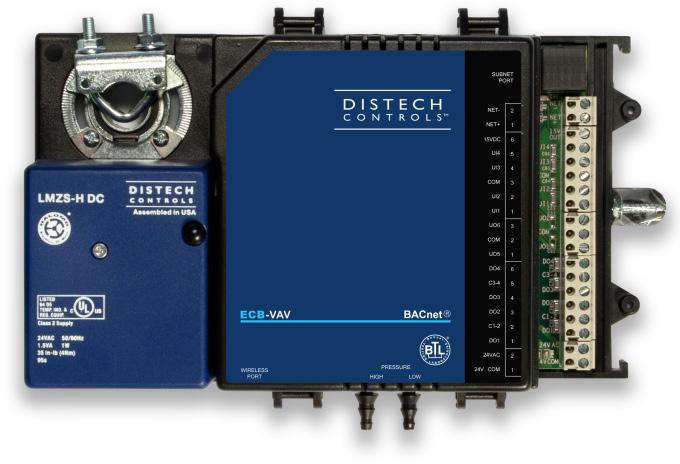 Datasheet ECB-VAV Series BACnet B-ASC Single Duct VAV / VVT Controllers Applications Meets the requirements of VAV zone applications, including: Cooling Only VAV Boxes Cooling with Reheat VAV Boxes