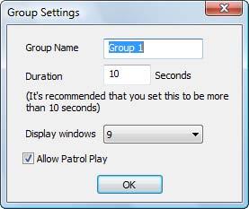 Patrol Play GSurf Patrol Play In patrol play mode, GSurf plays video streams from different groups in a loop. Follow these instructions to set up the patrol play. 1. Create Groups. 2.