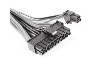 Model/Wires Wire configuration 20+4-pin main power EPS 12 V 8 (4+4)-pin 5.25" HDD Serial ATA 3.