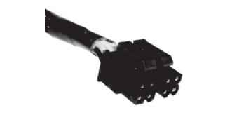 +12 V connector 8 (4+4)-pin Color Signal Pin Black Com 1 Black Com 2 Black Com 3