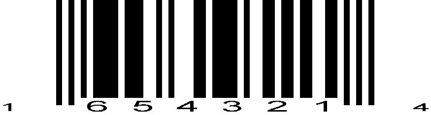 7 Test barcode UPC-A UPC-E UPC-E1 (Default setting: Disable) EAN-13 ISBN/ISSN EAN-8