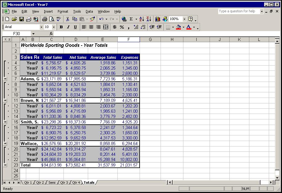 Excel 2002 (XP): Level 3 Lesson 4 -