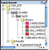 2 Importing, Managing, and Exporting Data and Other Content To add arrays to an experiment Figure 13 Experiment pane of the Navigator To add arrays to an experiment After you create an experiment, or