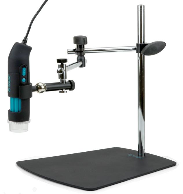 fine focus adjustment system allows accurate positioning and focusing of the Q-scope for precise microscope height control The